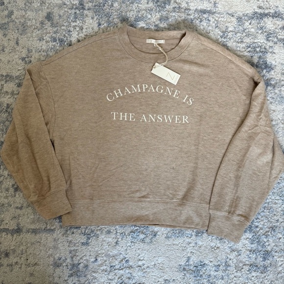 Z Supply | Champagne Is The Answer Sweatshirt - Picture 2 of 6